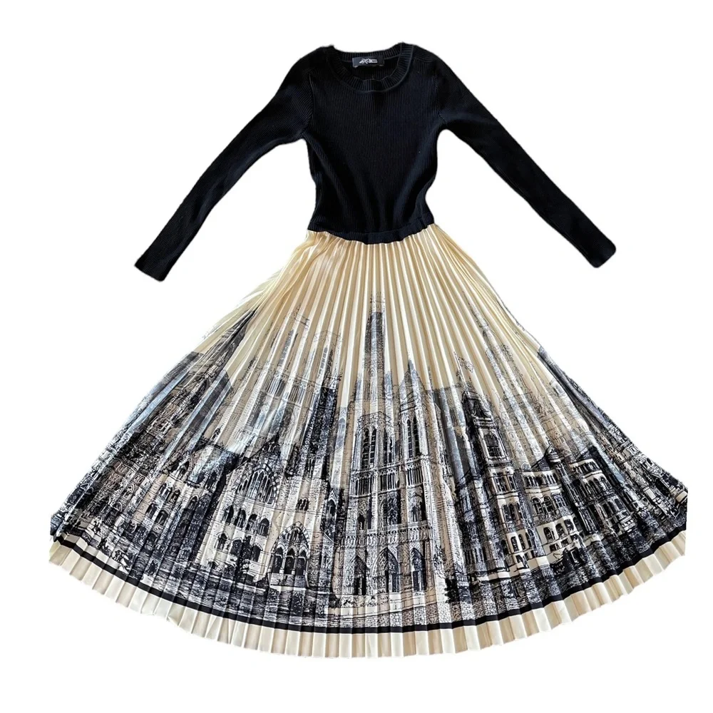 ❤️ The KIMORA full European Cityscape Dress - Picture 12 of 15